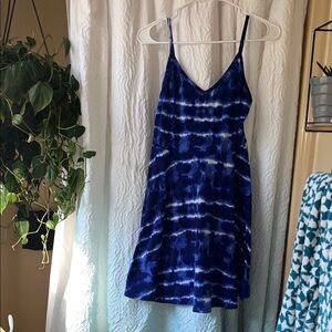 Joe Boxer Blue Tie-Dye Dress